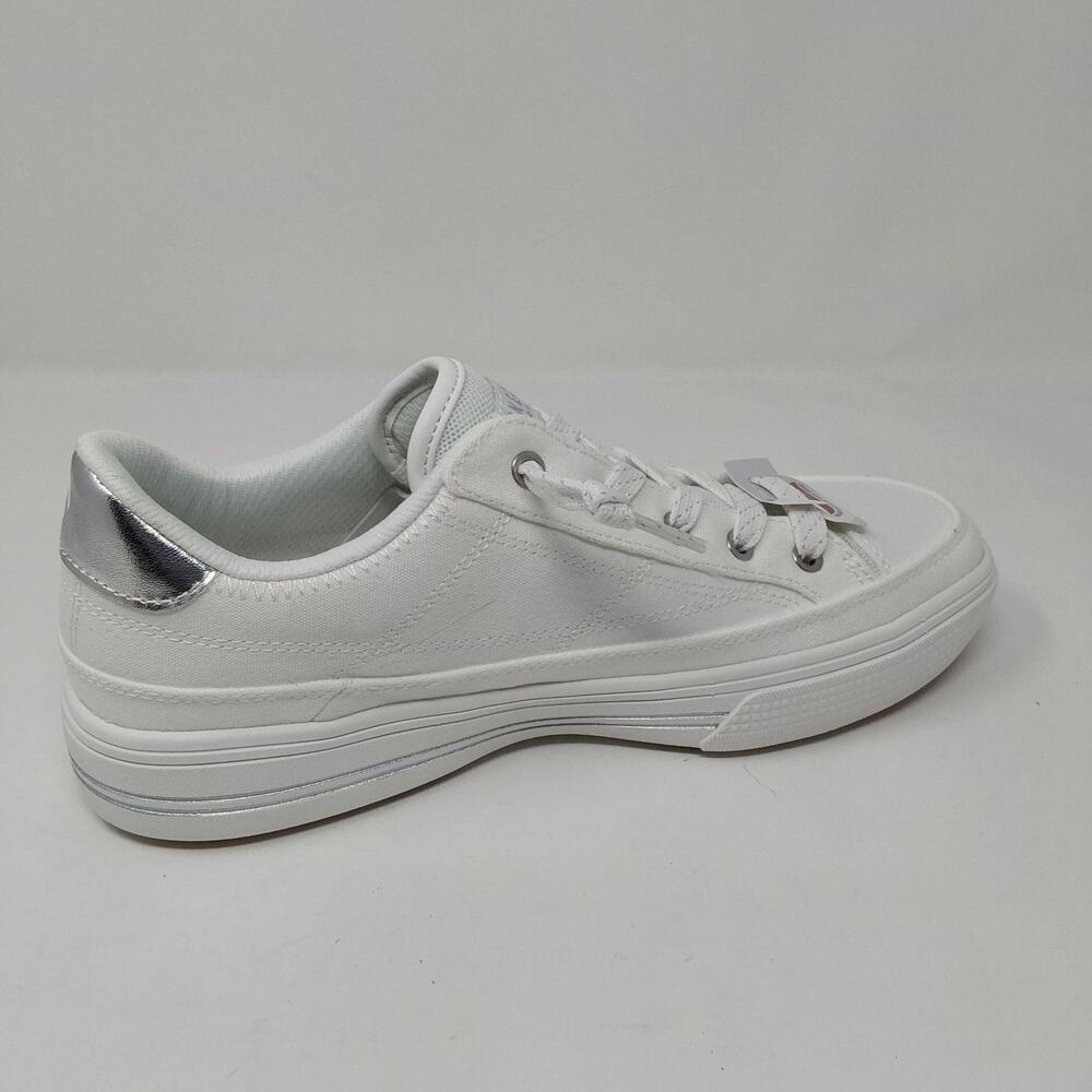 Skechers Arch Fit Arcade Glitzle Women's 7 White Silver Sneakers 190214 NIB - Picture 12 of 16